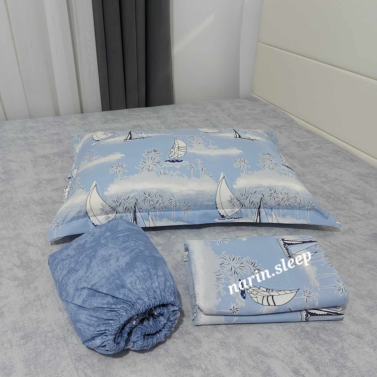 خواب راحت با ست کاور روتختی تکنفره ترک. ۳ تکه شامل کاور لحاف، ملحفه کشدوزی، روبالشی. پارچه کتان نخ ۱۰۰٪ پنبه، لطیف، ضد حساسیت، با دوخت باکیفیت و طراحی شیک.